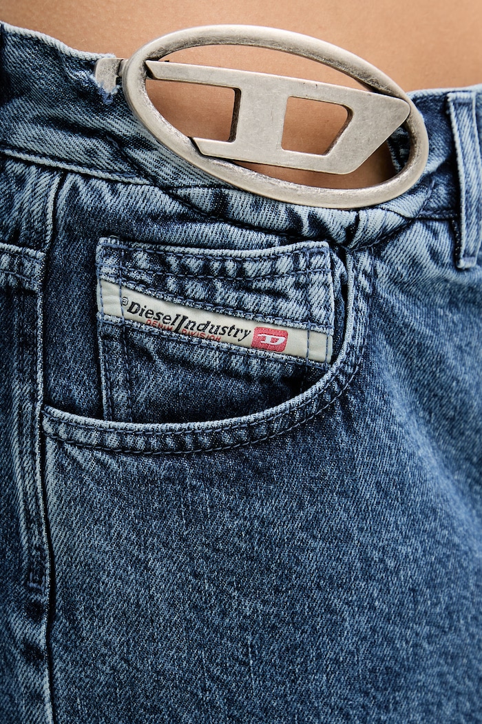 Îmbrăcăminte Diesel fustă cu crăpătură denim DE-SKYE-S1 A21716.0ADCD albastru