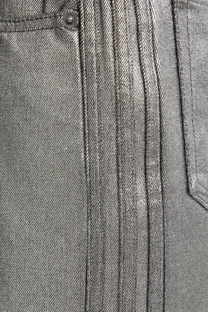 Rifľová sukňa adidas Originals strieborná KD2899