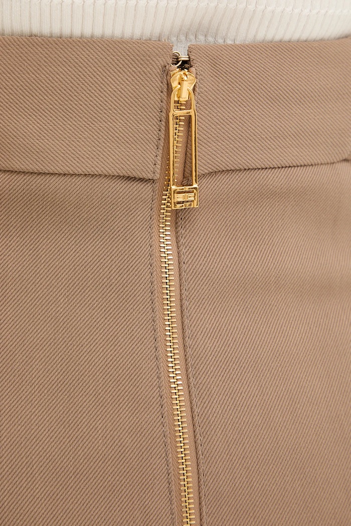 Φούστα Elisabetta Franchi GO17361E2 καφέ