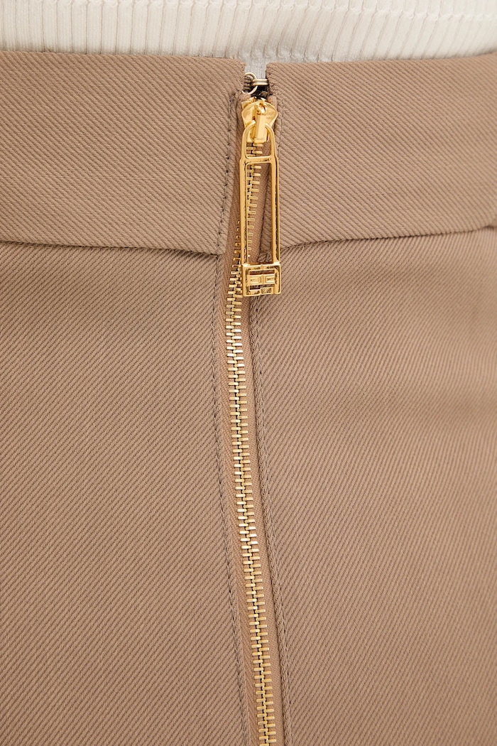 Φούστα Elisabetta Franchi GO17361E2 καφέ