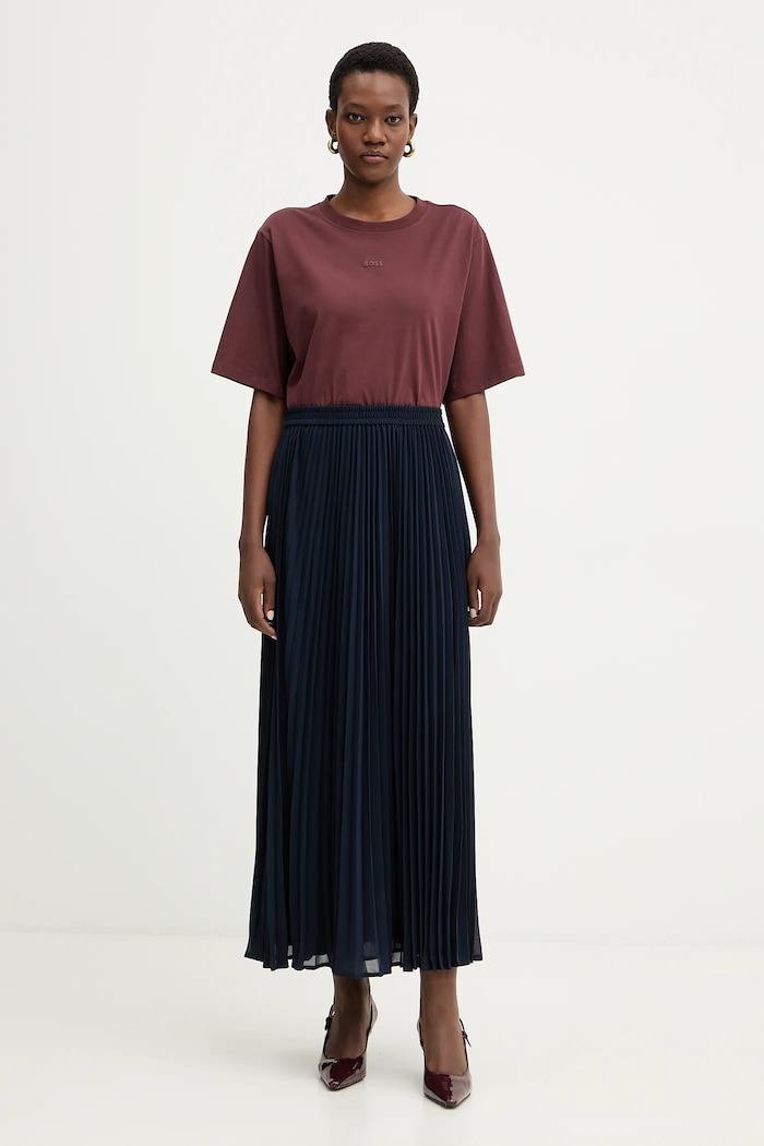 Sukňa MICHAEL Michael Kors MR670J57R3 tmavomodrá SS26