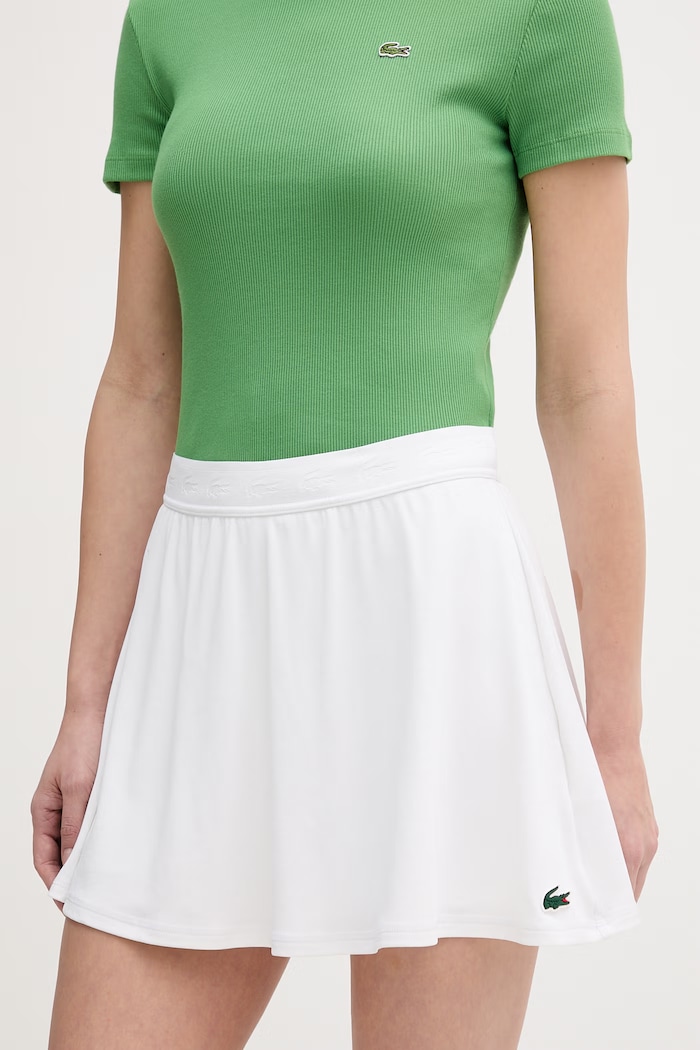 Sukňa Lacoste s elastanom biela JF0218