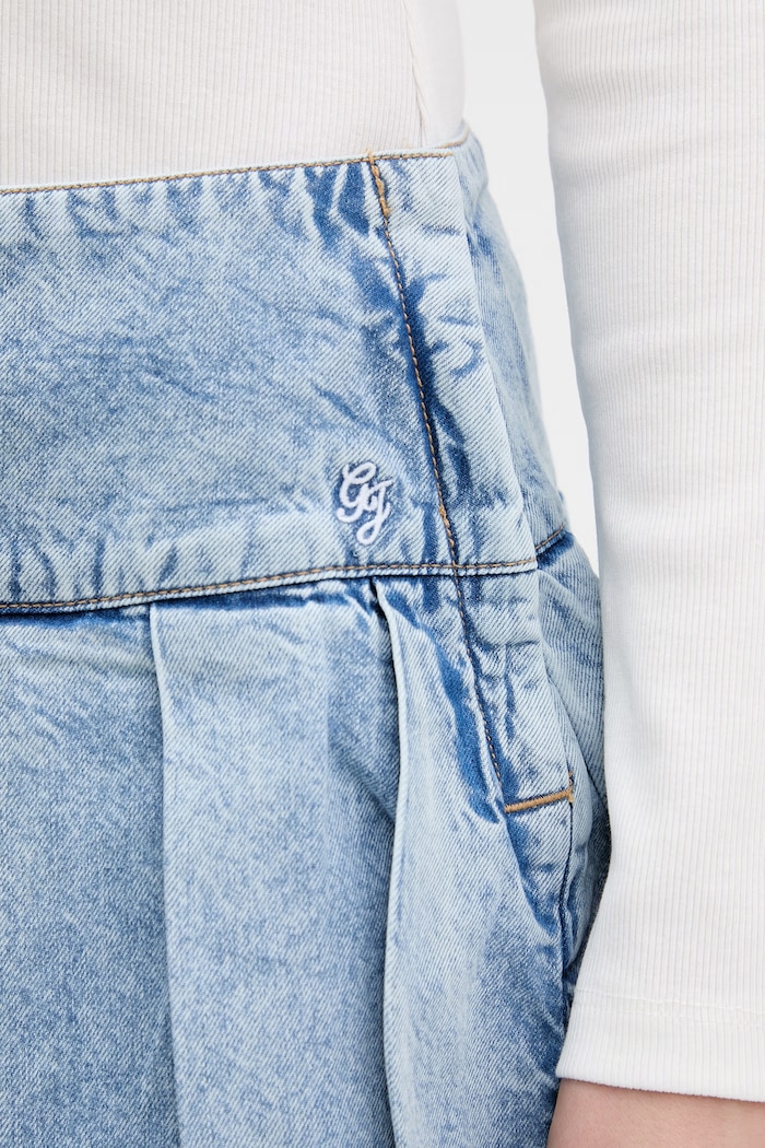 Guess Jeans džínová sukně modrá W6RD38.D6552