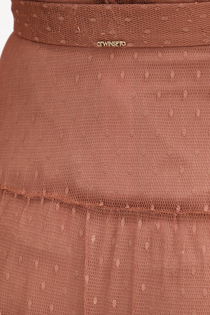 Sukňa Twinset 261TP2773 hnedá SS26