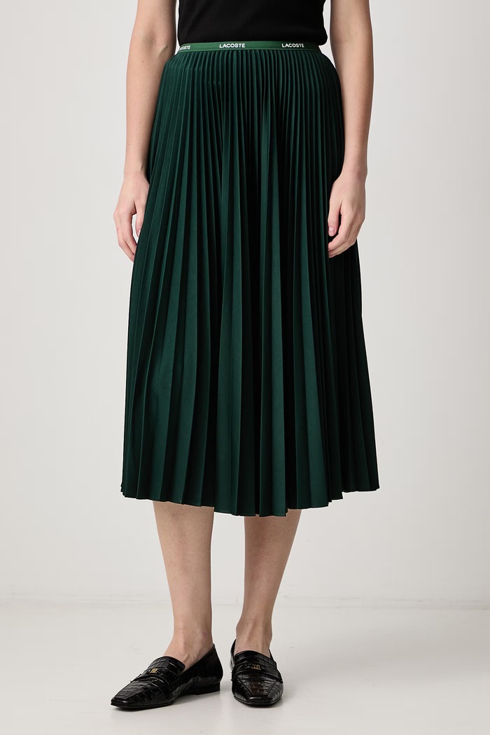 Lacoste Spódnica plisowana zielony JF1402