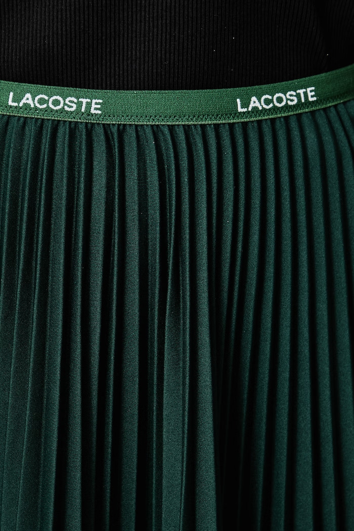 Spódnica plisowana Lacoste zielony JF1402