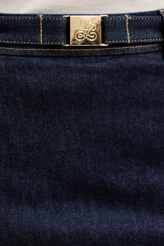 Fustă denim Tennista Luisa Spagnoli 542818 bleumarin