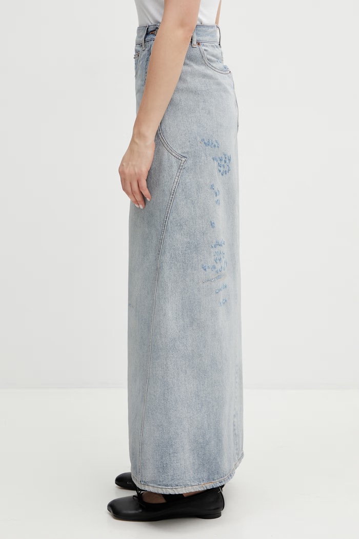 MM6 Maison Margiela spódnica jeansowa S52MI0016.M30055.962 niebieski SS26