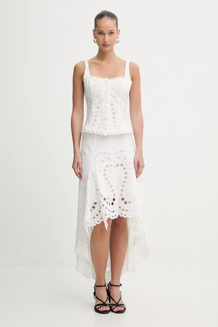 Φούστα Charo Ruiz Ibiza Finn 263402 λευκό SS26