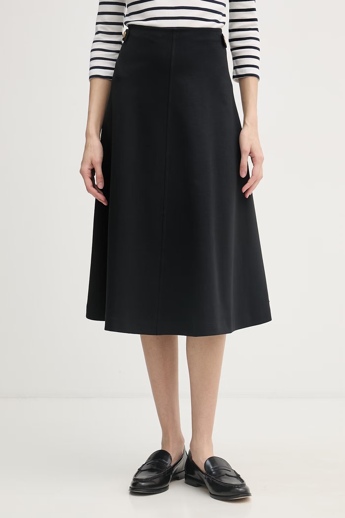 Tommy Hilfiger sukňa čierna WW0WW47886