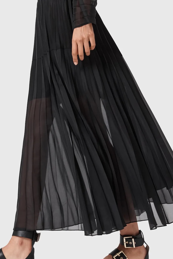Φούστα AllSaints MICAELA W027RE μαύρο