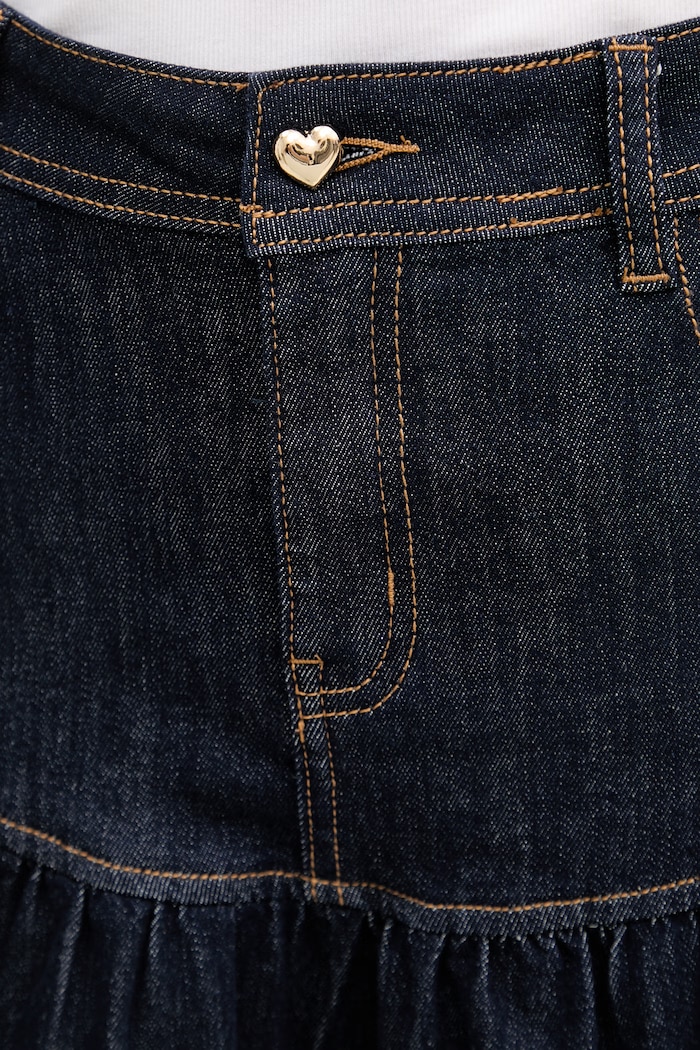 Gaudi fustă de denim bleumarin 611BD76001