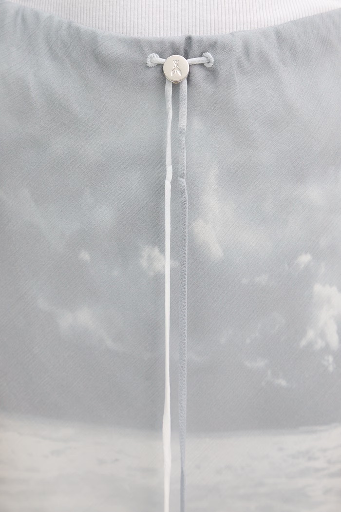 Patrizia Pepe φούστα pencil με βισκόζη γκρί 2G1071.A771