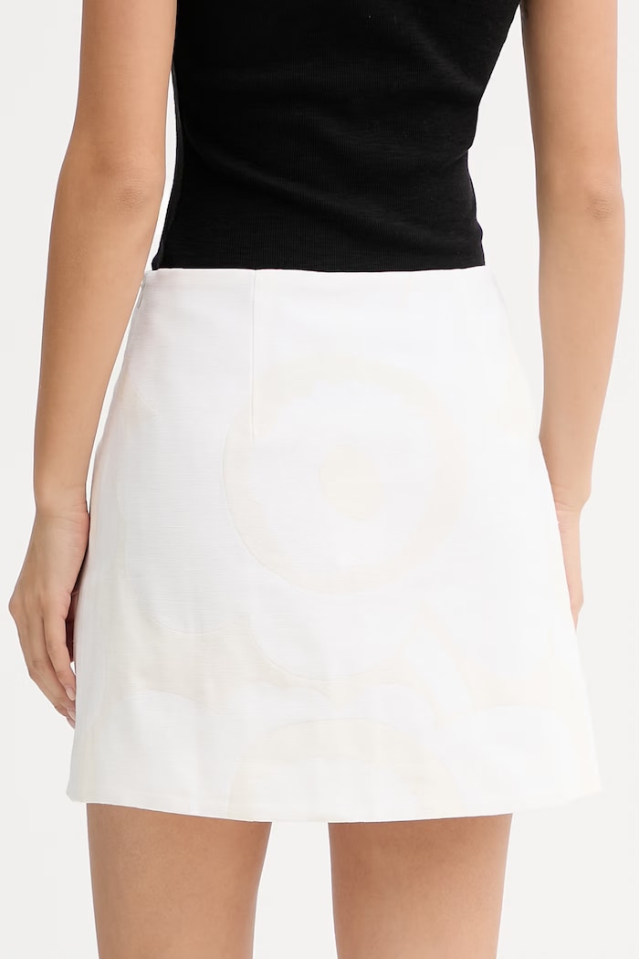 Oblečenie Marimekko sukňa s bavlnou 095400 béžová