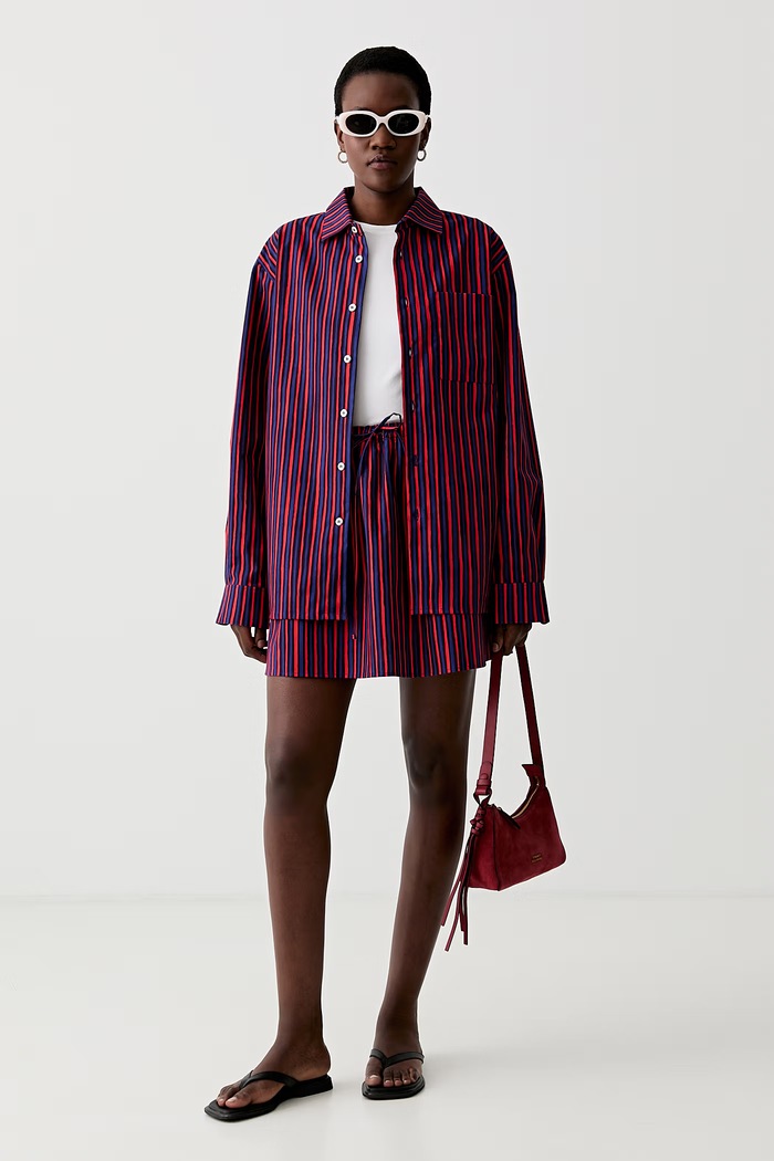Marimekko sukňa bavlnená 095234 červená SS26