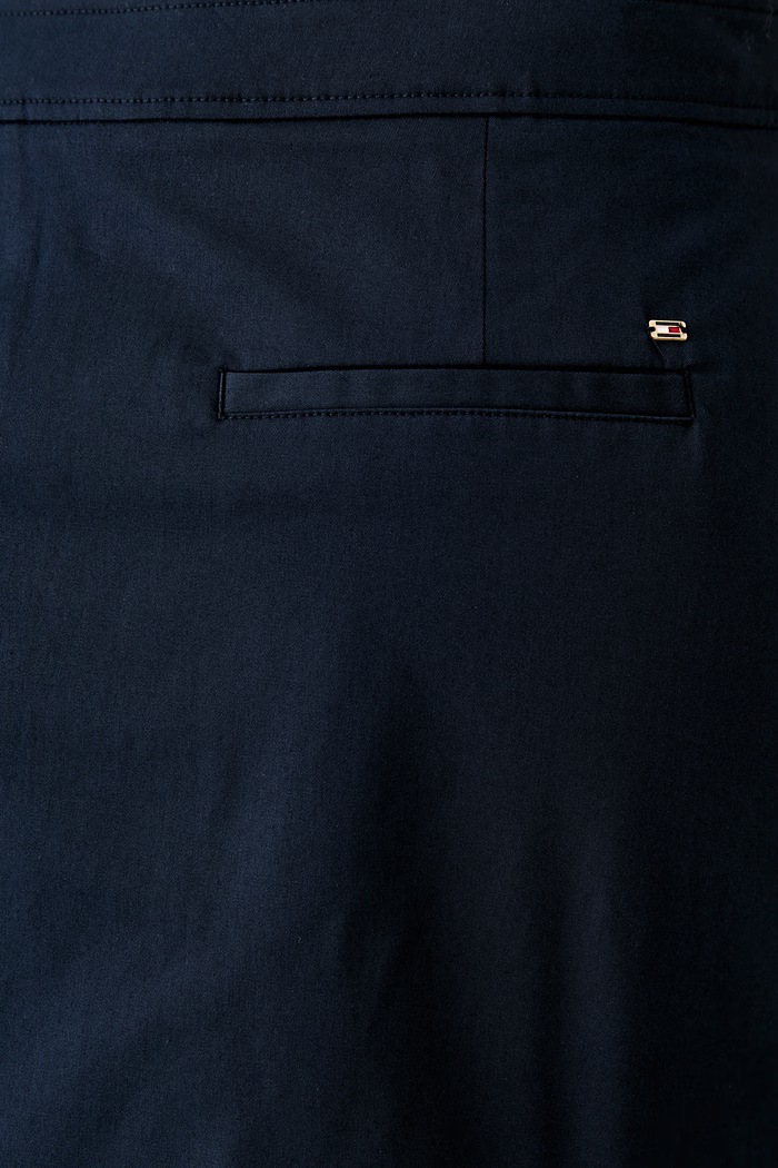 Tommy Hilfiger φούστα με βαμβάκι WW0WW49649 σκούρο μπλε