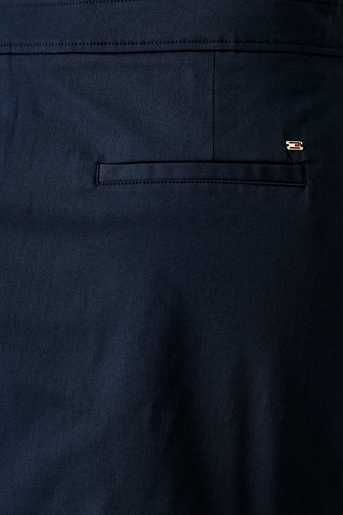 Tommy Hilfiger φούστα με βαμβάκι WW0WW49649 σκούρο μπλε