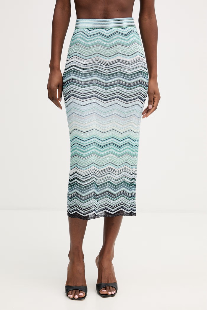 Φούστα Missoni εμπριμέ πράσινο DS26SH0S.BK01H9