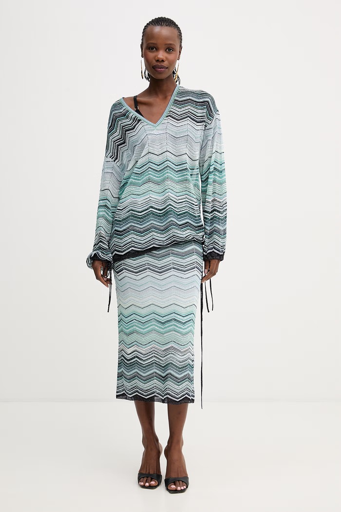 Φούστα Missoni DS26SH0S.BK01H9 πράσινο SS26