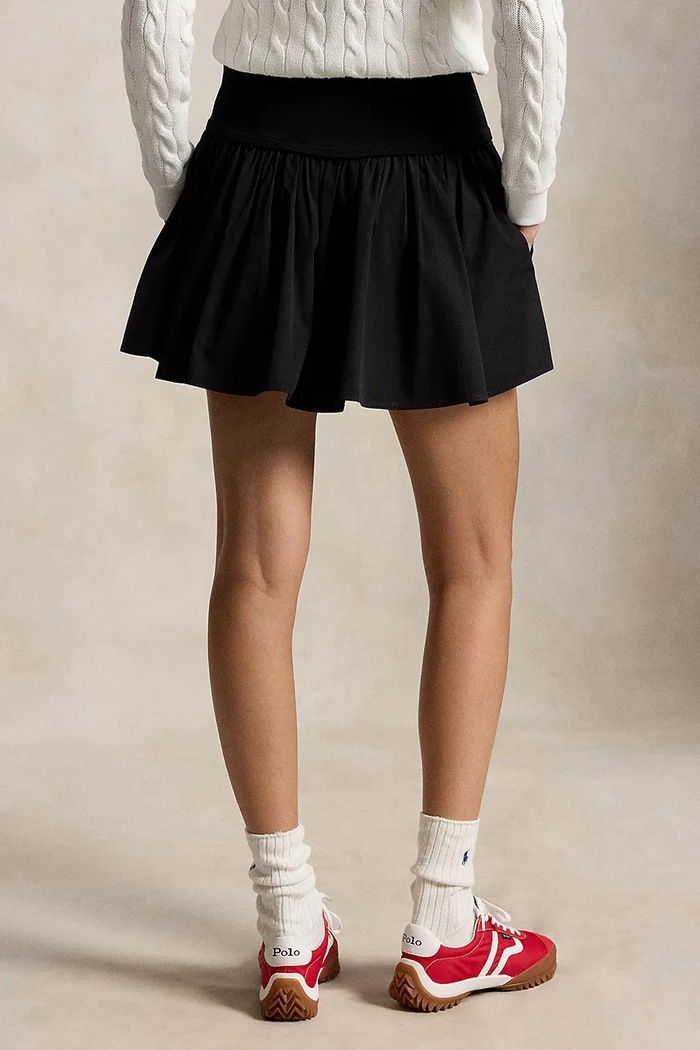 Polo Ralph Lauren POPLIN-WVN-SKIRT спідниця бавовняна 211A12965001 чорний SS26