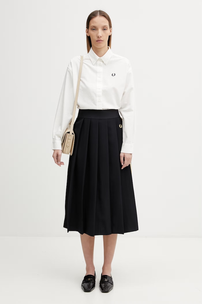 Fred Perry spódnica plisowana E2107 czarny