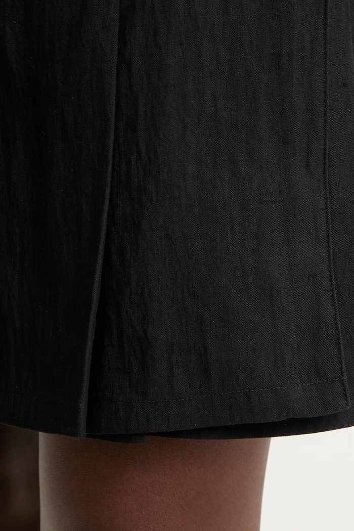 Our Legacy Girdle skirt with linen black W2264GSB