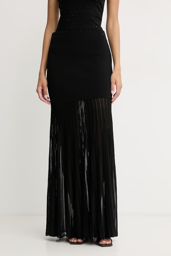 MICHAEL Michael Kors pulóver viszkózzal fekete MS670LHBFD