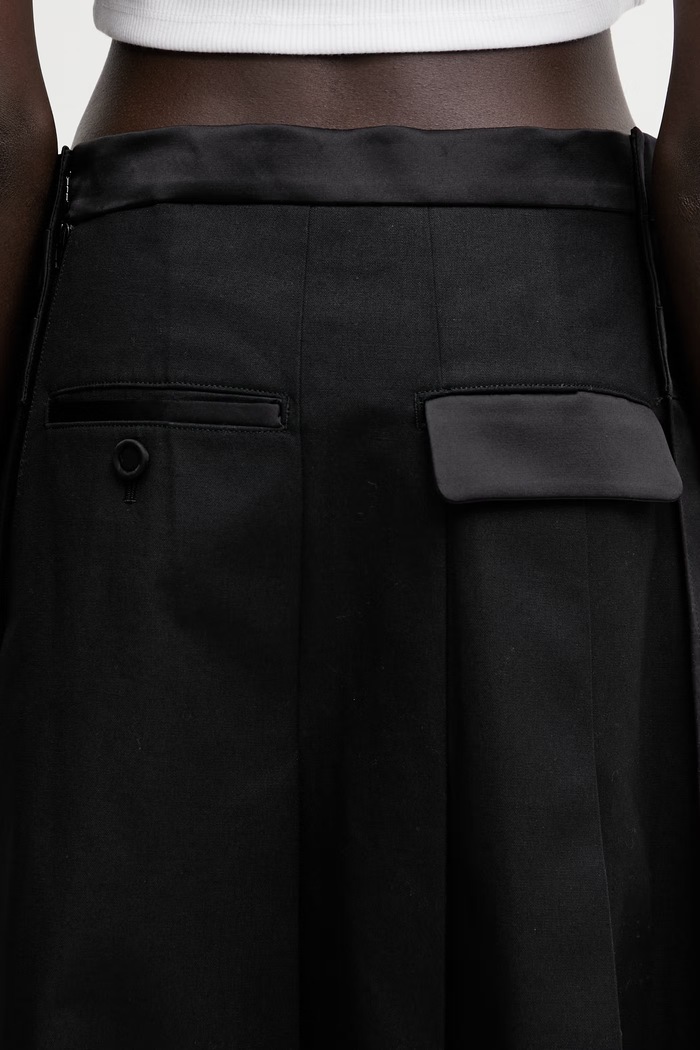 Undercover SKIRT юбка из хлопка чёрный UP1F1602