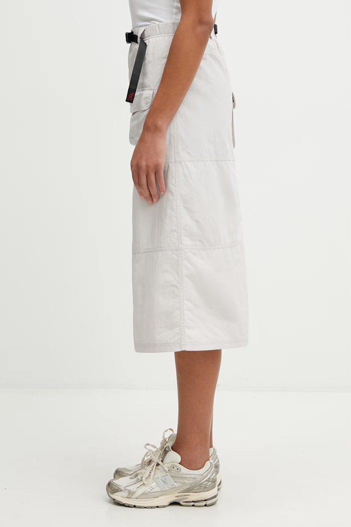 Gramicci NYLON UTILITY SKIRT φούστα με σκίσιμο G6SW.SK037. μπεζ SS26