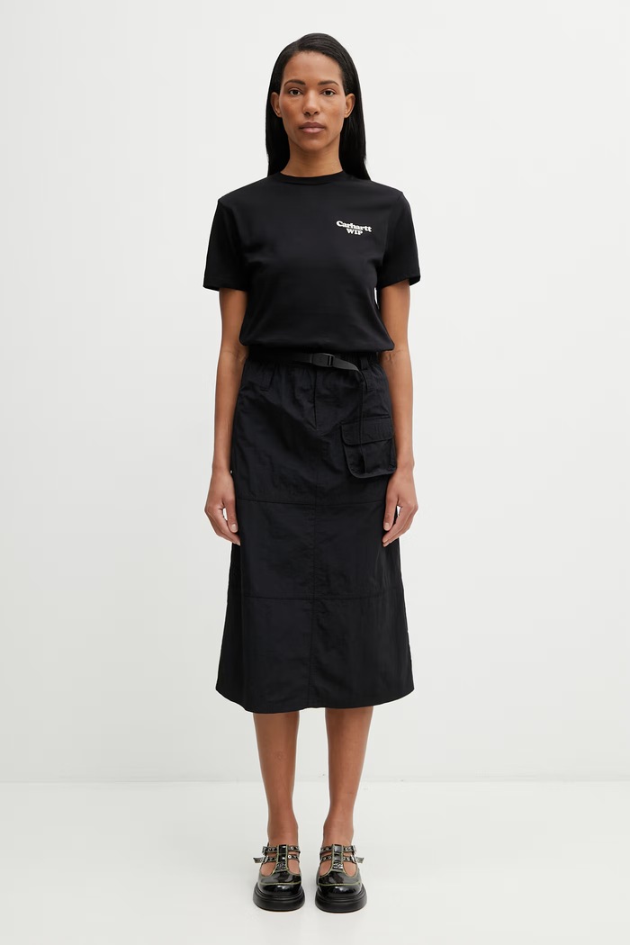 Gramicci NYLON UTILITY SKIRT φούστα με σκίσιμο G6SW.SK037. μαύρο