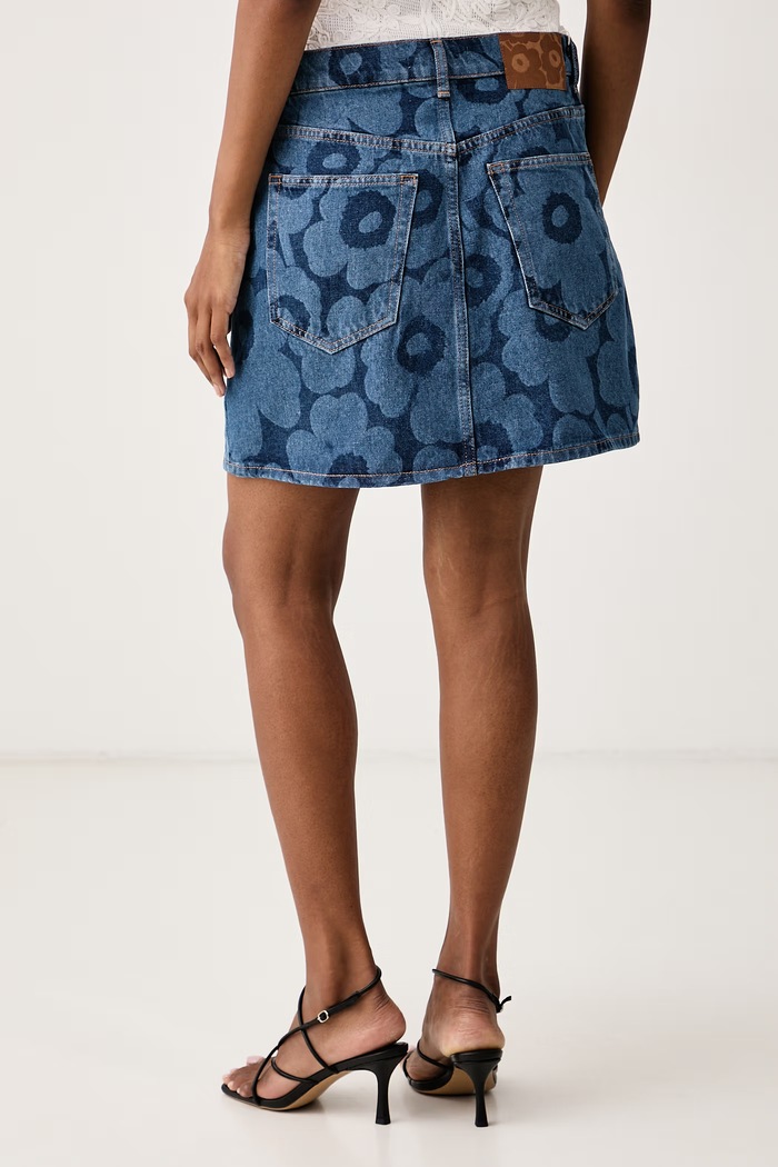 Odzież Marimekko Spódnica jeansowa 095423 niebieski