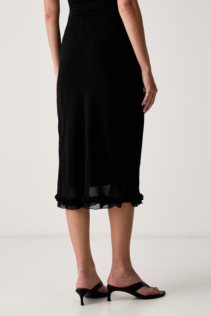 Odzież Le Privé spódnica z wiskozy MELISSA SKIRT NOIR LP00756 czarny