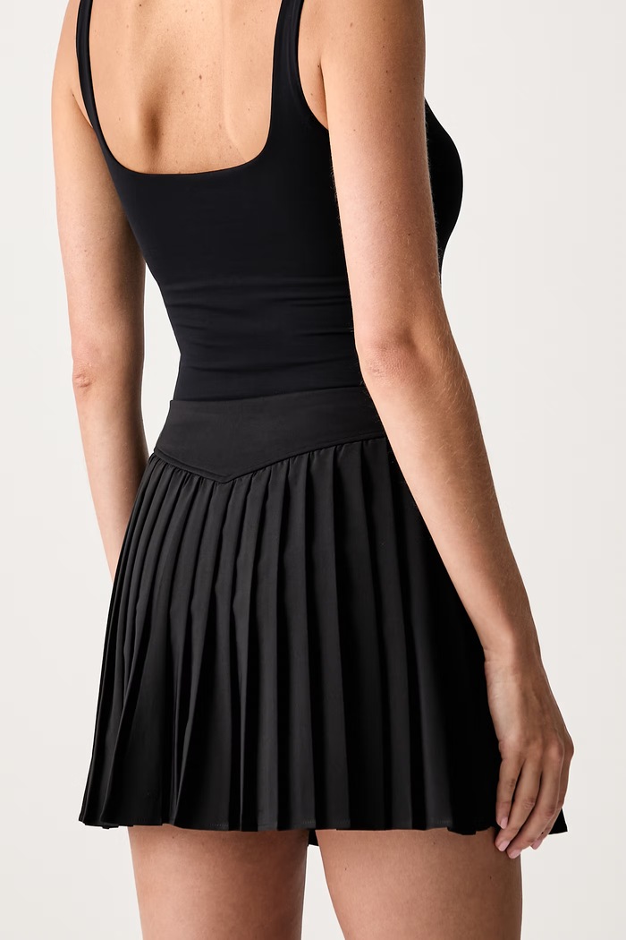 Odzież Le Privé spódnica plisowana PLEATED SKIRT LP00714 czarny