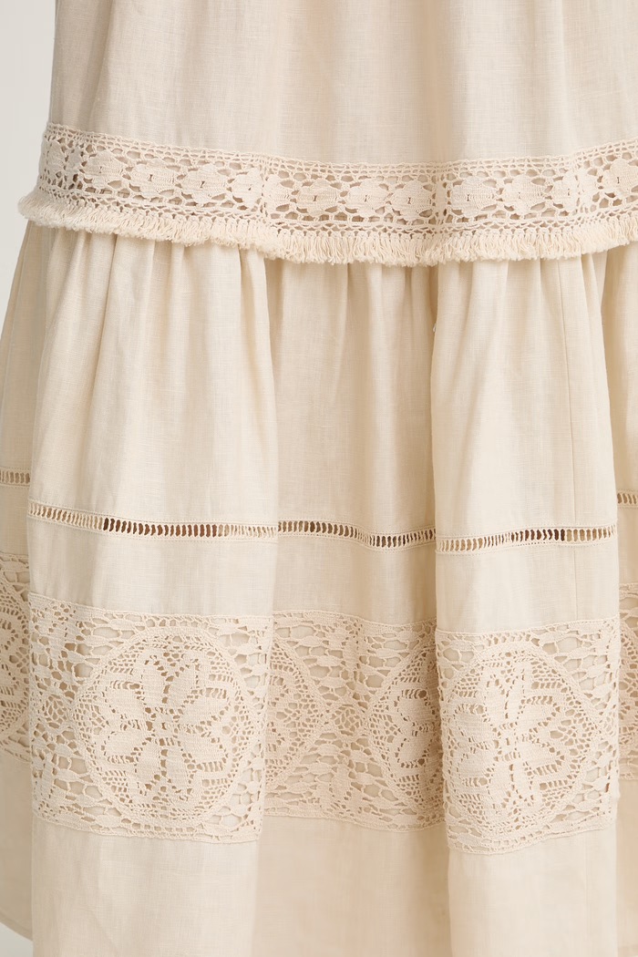 Weekend Max Mara fustă din in 2615101023600 bej