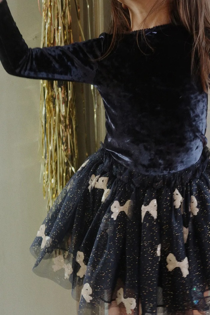 Konges Sløjd spódnica dziecięca YVONNE SKIRT rozkloszowany granatowy KS104472.PreSpring