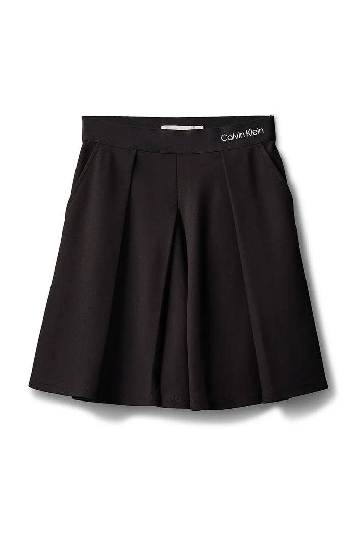 Dievčenská sukňa Calvin Klein Jeans IG0IG03059.128.176.PPY2 čierna SS26