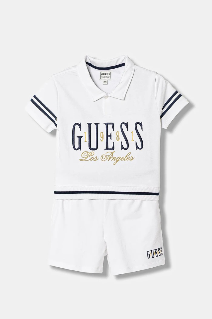 Guess gyerek együttes 2 db dzsörzé fehér J6RG00.KAN04.PPY2