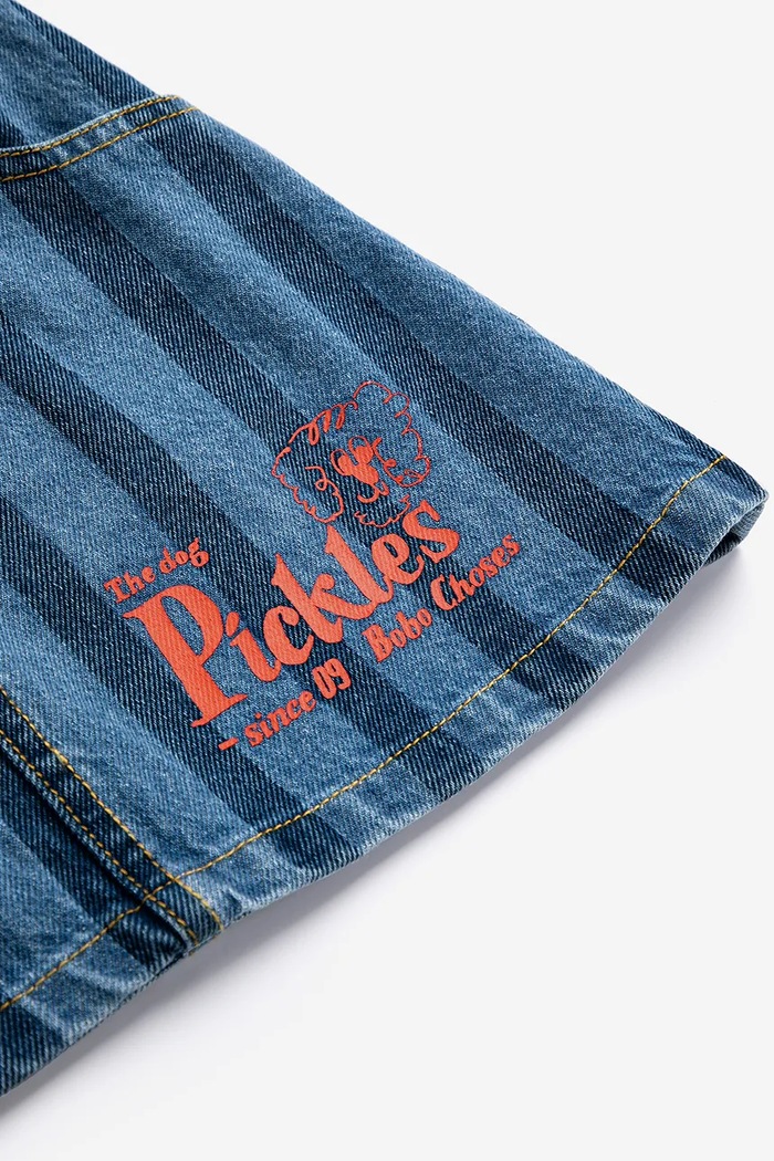 Dievča Dievčenská rifľová sukňa Bobo Choses Pickles The Dog 126AC080 tmavomodrá