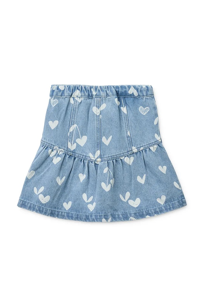 Liewood fustă Dayla Printed Denim Skirt LW20581.PPY2 albastru SS26