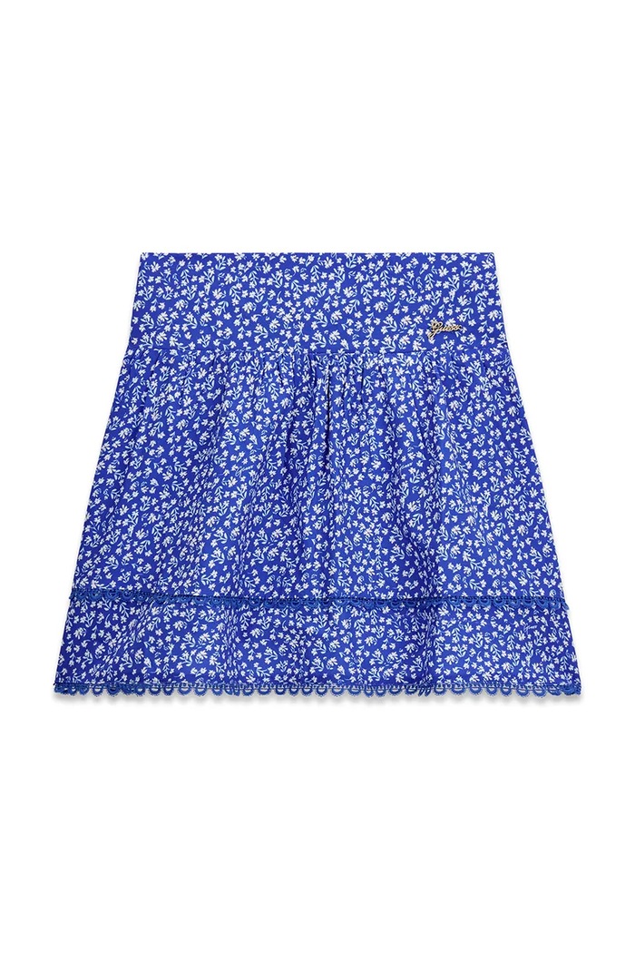 Guess spódnica dziecięca J6GD02.WG5S2.PPY2.M niebieski SS26