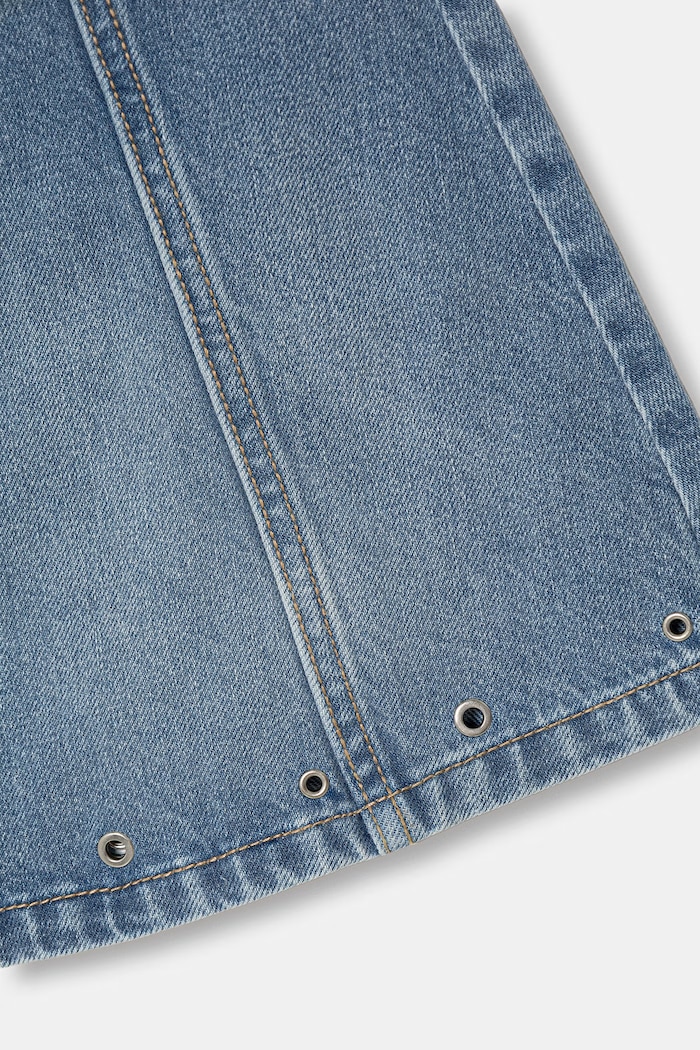 Fete United Colors of Benetton fustă din denim 4R76C002O.G.Stagionale albastru
