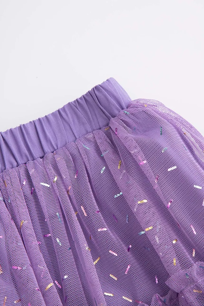 Fete Coccodrillo fustă WC6124201SGK violet