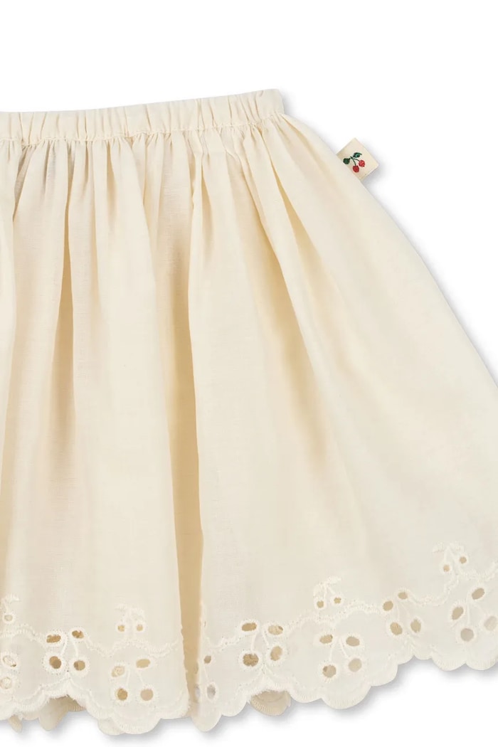 Konges Sløjd fustă din bumbac POSEY SKIRT KS105526.PPY2 bej