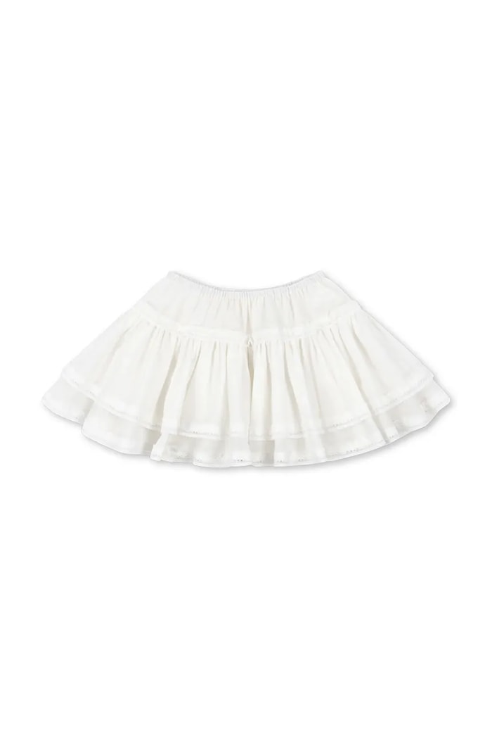 Konges Sløjd spódnica bawełniana MORA SKIRT GOTS KS105602.PPY2 biały SS26