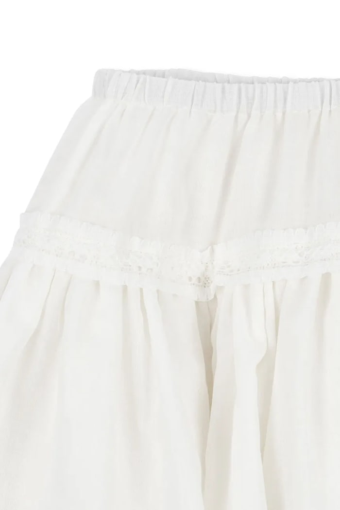 Konges Sløjd spódnica bawełniana MORA SKIRT GOTS biały KS105602.PPY2