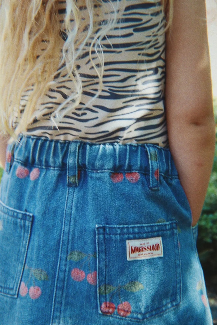 Konges Sløjd trapézos farmer szoknya MAGOT PRINTED SKIRT GOTS KS105610.PPY2