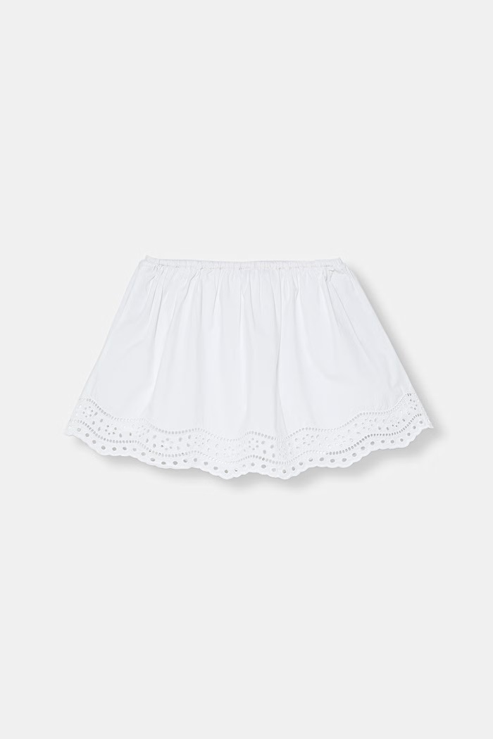 United Colors of Benetton sukňa bavlnená 4O8XC002Q.G.seasonal biela SS26