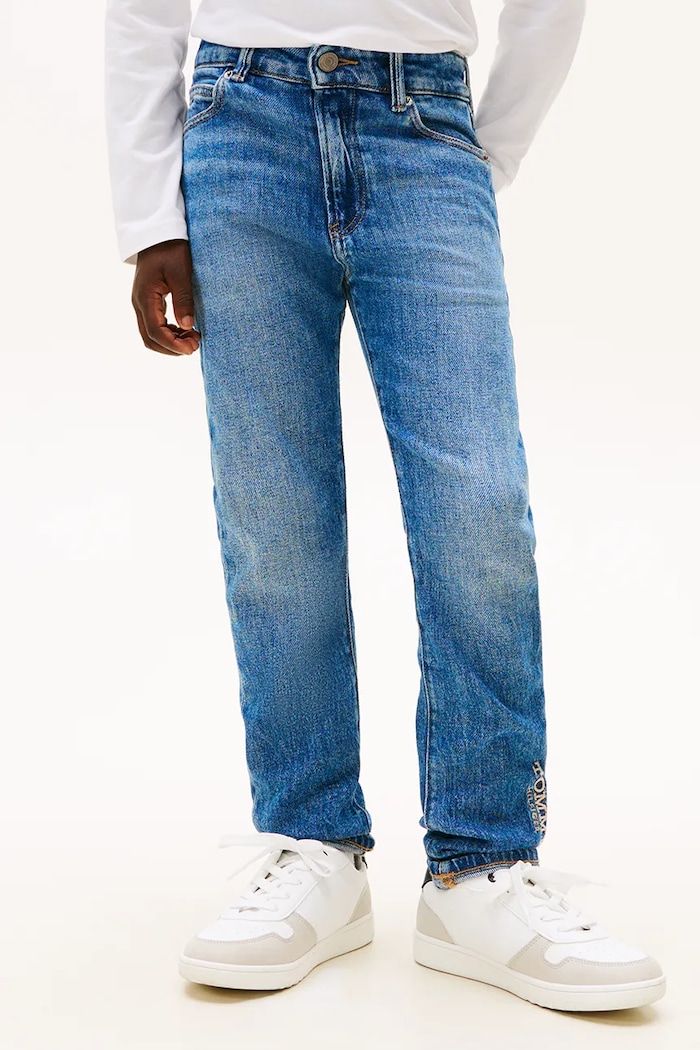 Chlapec Detské rifle Tommy Hilfiger STRAIGHT KB0KB10344.128.176.PPY2 modrá