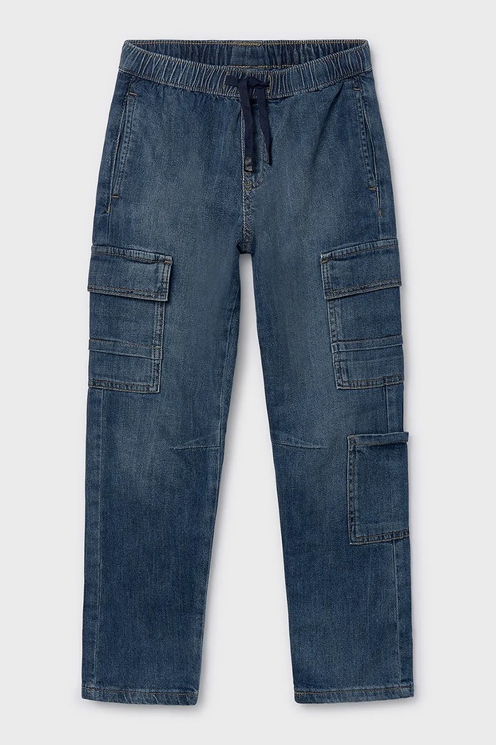 Mayoral jeans copii reglabil albastru 6570.7F.Junior.PPY2