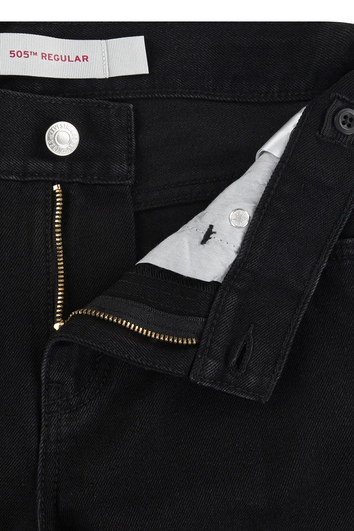 Detské rifle Levi's 505 REGULAR FIT JEAN 9E5505 čierna
